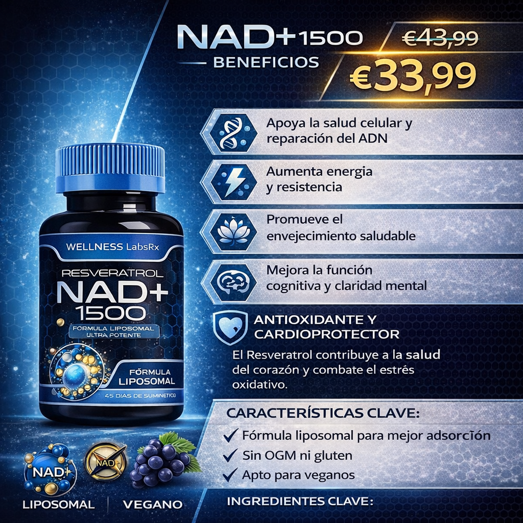 NAD Reservatrol Suplemento